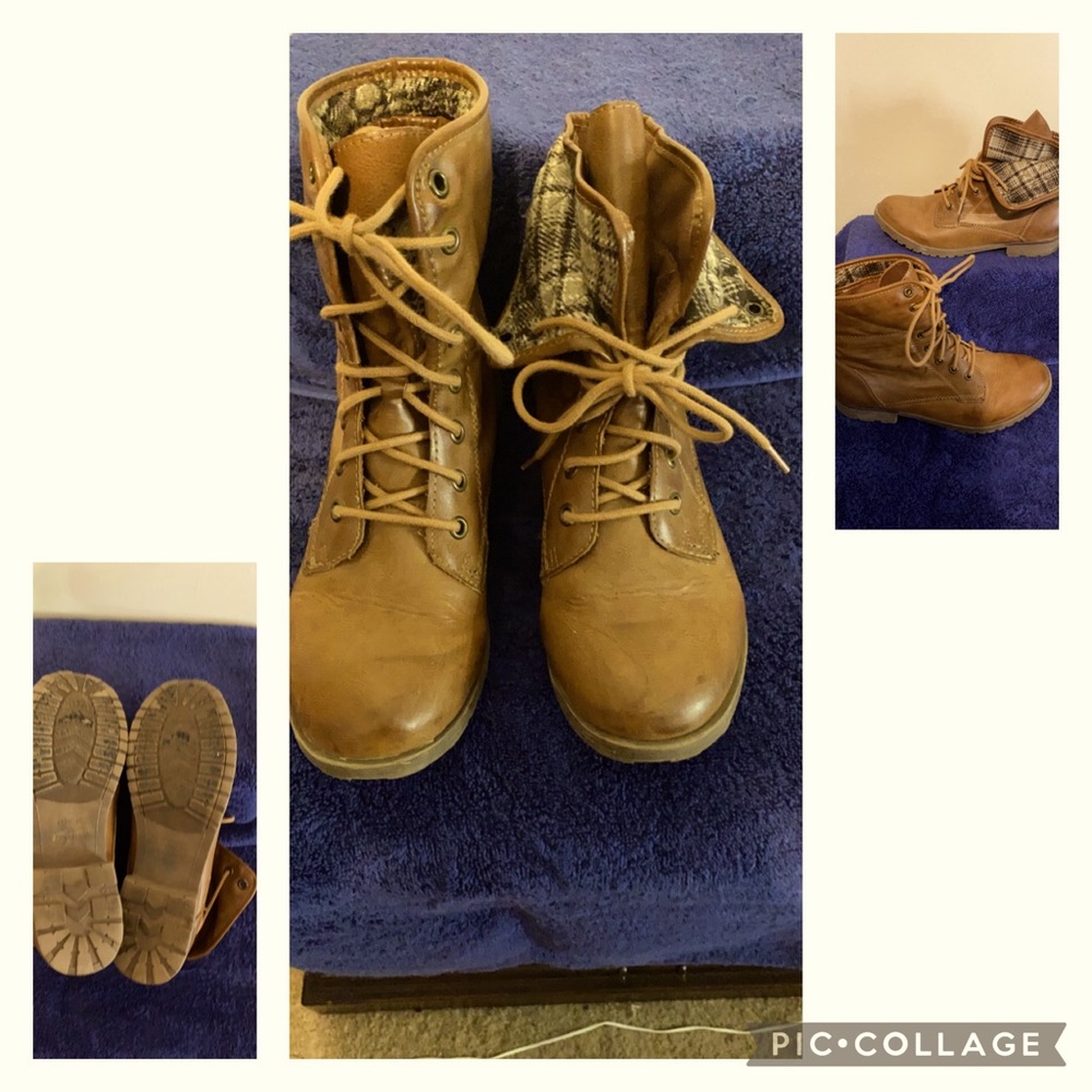 Rock and candy tan boots size 8.5